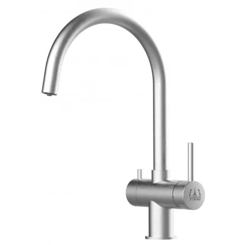 Gefilterd-water-kraan-in-RVS-Boogvorm-uitgevoerd-in-Brushed-Stainless-Steel-Vizio